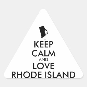 BEHOUD KALM EN VERLIES RHODE ISLAND DRIEHOEK STICKER