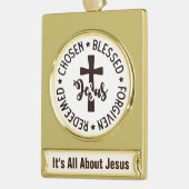 Behoud of ontwerp uw eigen verguld banner ornament (Links)