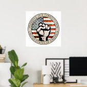 Behoud onze grondwet poster (Thuiskantoor)