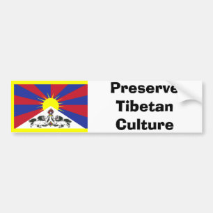 Behoud Tibetaanse cultuur Bumpersticker