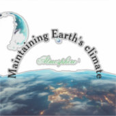 behoud van het klimaat op aarde sticker (Voorkant)