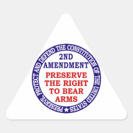 Behoud van het recht op Beer ( 2de wijziging ) Driehoek Sticker