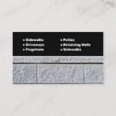 Behoud van Wall Company Visitekaartje (Achterkant)