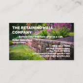 Behoud van Wall Company Visitekaartje (Voorkant)