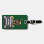 Behouden en beschermd door een Duitse herder Bagagelabel (Voorkant horizontaal)