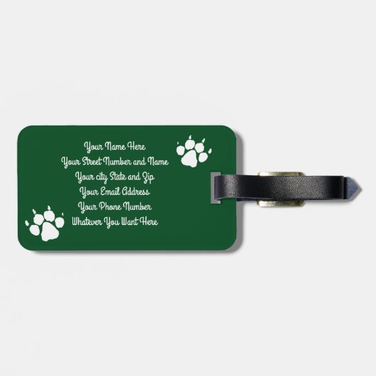 Behouden en beschermd door een Duitse herder Bagagelabel (Achterkant horizontaal)