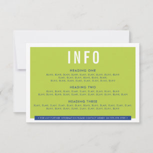 BEHUIZING DETAIL fun bold block limoen koninklijk RSVP Kaartje