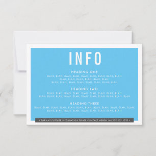 BEHUIZING DETAIL fun bold blok houtskool grijs aqu RSVP Kaartje