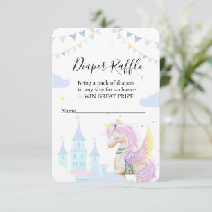 Behuizing Kaart Luier Raffle voor een baby shower.