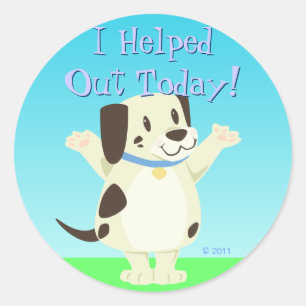 Behulpzame Dog Reward Stickers
