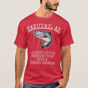 Behulpzame Kleine Drankstad Visprobleem Yakuta T-shirt
