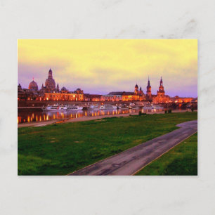 Bei Nacht van Dresden Briefkaart
