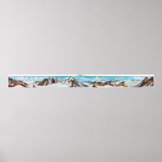 BEICHGRAT Swiss Alps Panorama 360° Poster (Devant)