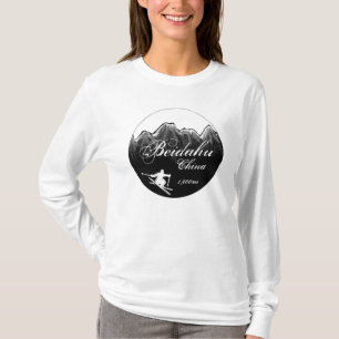 Beidahu China ski logo kunst dames hoodie T-shirt