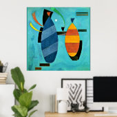 Beide gestreept door Kandinsky Poster (Thuiskantoor)