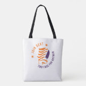 Beide gezichten canvas tas (Achterkant)