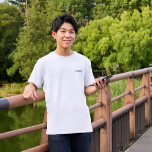 Beide kanten aangepaste Logo print Mannen as T-shirt