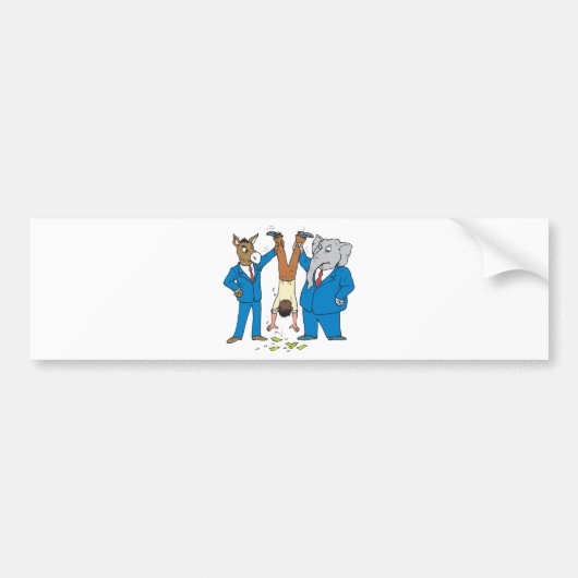 Beide partijen Suck Bumpersticker (Voorkant)