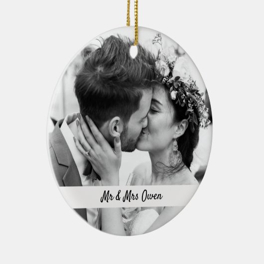 Beide Sides Wedding Photo Ornamenten Keepomwille G (Rechts)