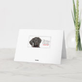 Beide vaders Glossy Grizzly Valentijn Puppy Liefde Feestdagen Kaart (Achterkant)