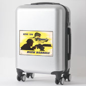 Beide vaten, leger & industrie, oorlogsinspanning sticker (Koffer)