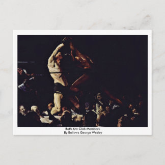 Beide zijn clubleden van Bellows George Wesley Briefkaart