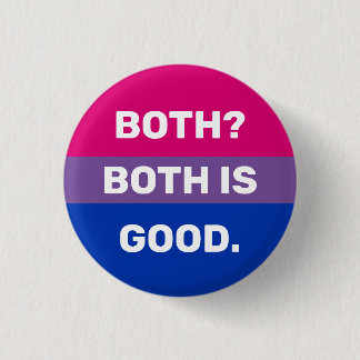 Beide zijn een goede biseksuele badge ronde button 3,2 cm