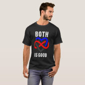 Beide zijn goede Infinity Heart Polyamory Pride T-shirt (Voorkant volledig)