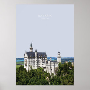 Beieren, Duitsland Reiskunst. Poster