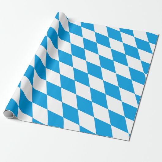 Beieren Germany Diamond Flag Design Cadeaupapier (Uitgerold)