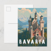 Beieren: Kasteel Neuschwanstein Briefkaart (Voorkant / Achterkant)