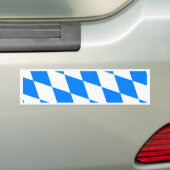 Beieren - vlag van hoge kwaliteit bumpersticker (Op auto)