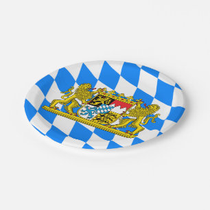 Beieren wapenschild papieren bordje