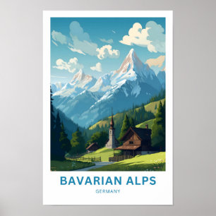 Beierse Alpen Duitsland Travel Print