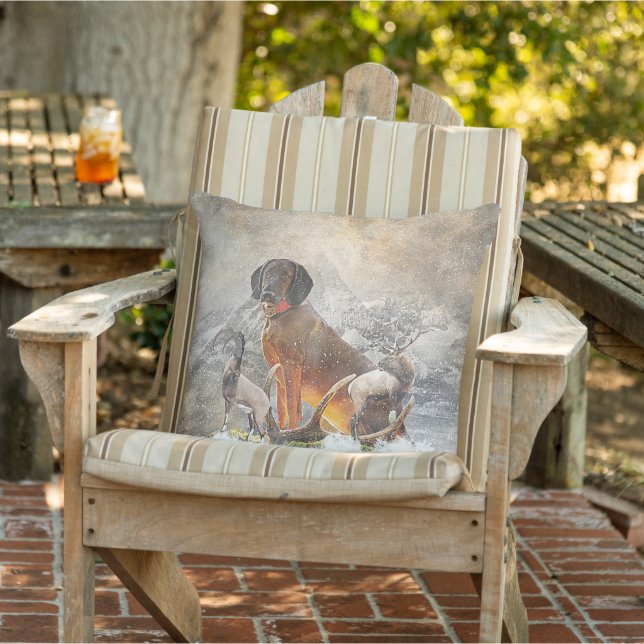 Beierse bergheuvel, kunst buitenkussen (Stoel)