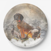 Beierse bergheuvel, kunst papieren bordje (Voorkant)