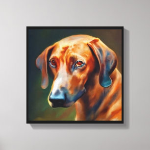 Beierse Bergzweepound - Hond Portret Canvas Afdruk