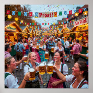 Beierse Festival Poster met Applaus bij Schemering