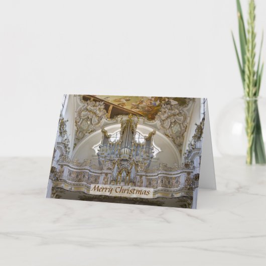 Beierse orgaanKerstkaart Feestdagen Kaart (Voorkant)