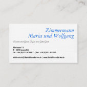 Beierse visitekaartje (Voorkant)