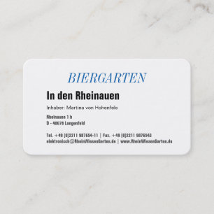 Beierse visitekaartje