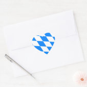 Beierse vlag - Bayerische vlag Hart Sticker (Envelop)