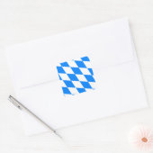 Beierse vlag - Bayerische vlag Vierkante Sticker (Envelop)