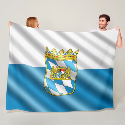 Beierse vlag fleece deken (In situ)