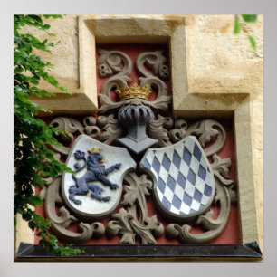 Beierse wapenschild poster