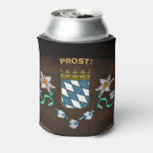 Beierse wapenschild "Prost!" Blikjeskoeler (Blikje Achterkant)