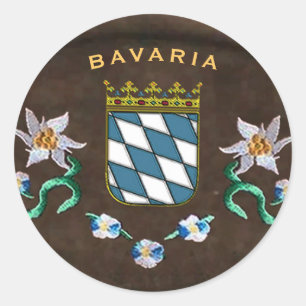 Beierse wapenschild ronde sticker