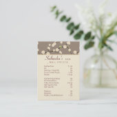 Beige 2 de fleurs de cerisier de spa de carte de (Debout devant)