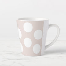 Beige Achtergrond met witte cirkels. Polka Dot
