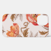 Beige achtergrond Poppies Waterverf Patroon Case-Mate iPhone Case (Achterkant (horizontaal))